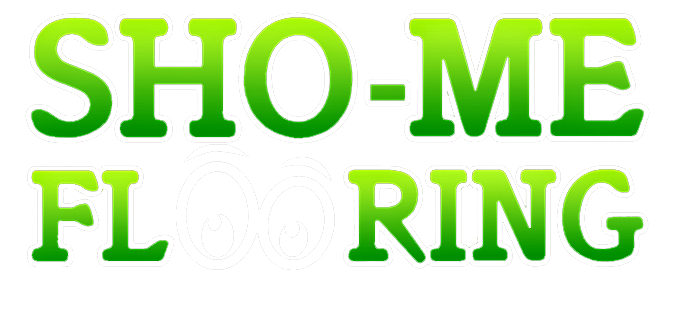 Sho-Me Flooring Company logo with white text - Branson, MO