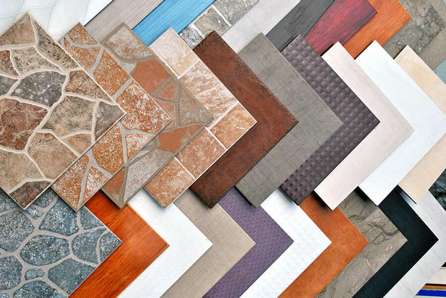 Tile and Laminate flooring samples - variety colors and patters - Branson, MO